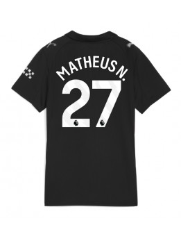 Ženski Nogometna dresi replika Manchester City Matheus Nunes #27 Gostujoči 2025-26 Kratek rokav Ženski Nogometna dresi replika Manchester City Matheus Nunes #27 Gostujoči 2025-26 Kratek rokav